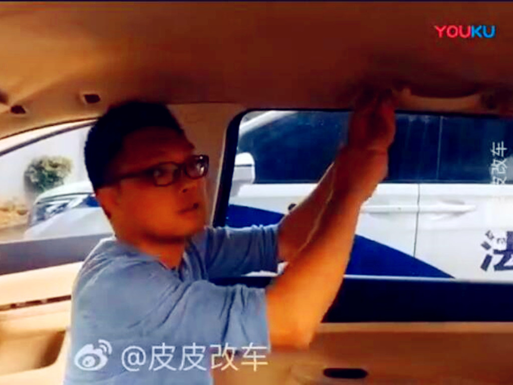 老款标致30791抖音轻量版顶棚布脱落翻新