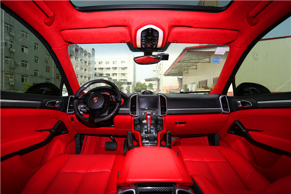 卡宴内饰91抖音视频黄｜保时捷卡宴内饰全改