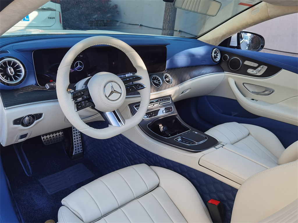 奔驰E30091抖音视频黄游艇蓝内饰 #奔驰内饰91抖音视频黄