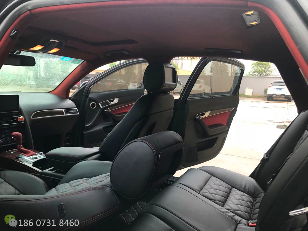 奥迪A6L黑红内饰翻新91抖音视频黄