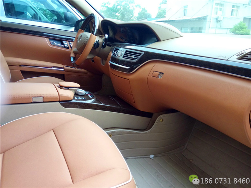 奔驰S350咖色内饰翻新升级91抖音视频黄