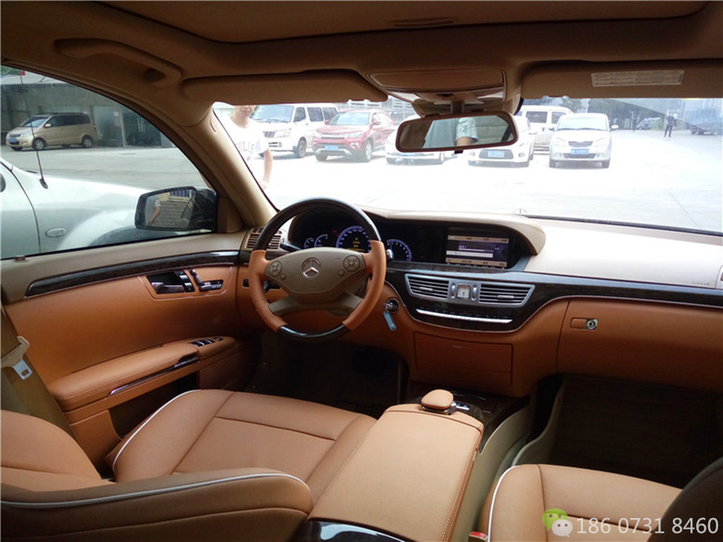 奔驰S350咖色内饰翻新升级91抖音视频黄